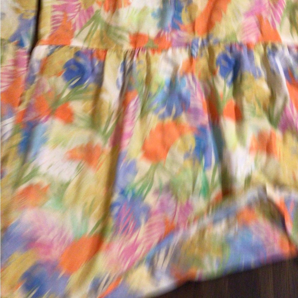 NEW! boho Floral Multicolor Maxi pant flared - Picture 2 of 4